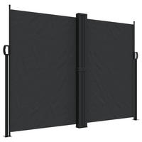 SEITENMARKISE Ausziehbar Schwarz 180x1200 cm - Schwarz, Textil (1200/180/1200cm) - furnicato