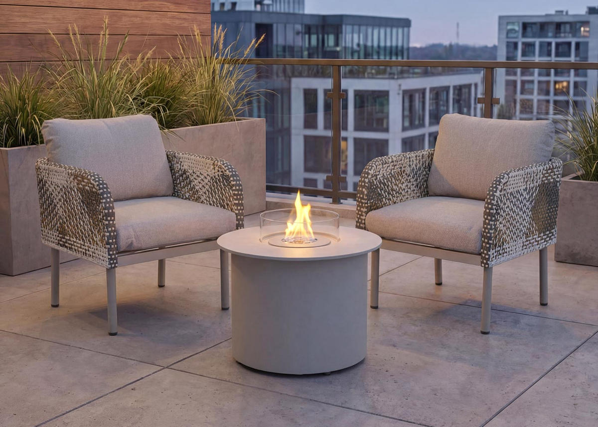 POLY-RATTAN SADA Béžová - béžová, kompozitní dřevo - MCW