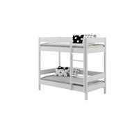 ETAGENBETT Diego 200x80 weiß mit Matratzen - Weiß, Holzwerkstoff (80/200cm)