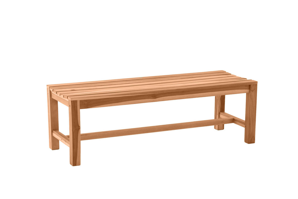 GARTENSITZBANK Teaka 3-Sitzer, 150 cm,Teakholz - Naturfarben, Holz (150/45/42cm) - TPFGarden
