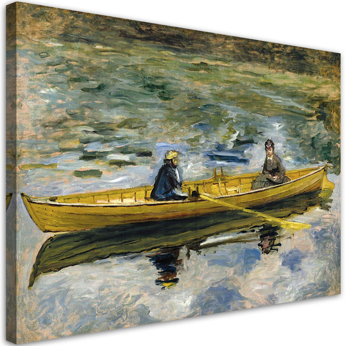 WANDBILD claude monet und madame henriot auguste renoir - Multicolor, Textil (60/40cm) - Feeby