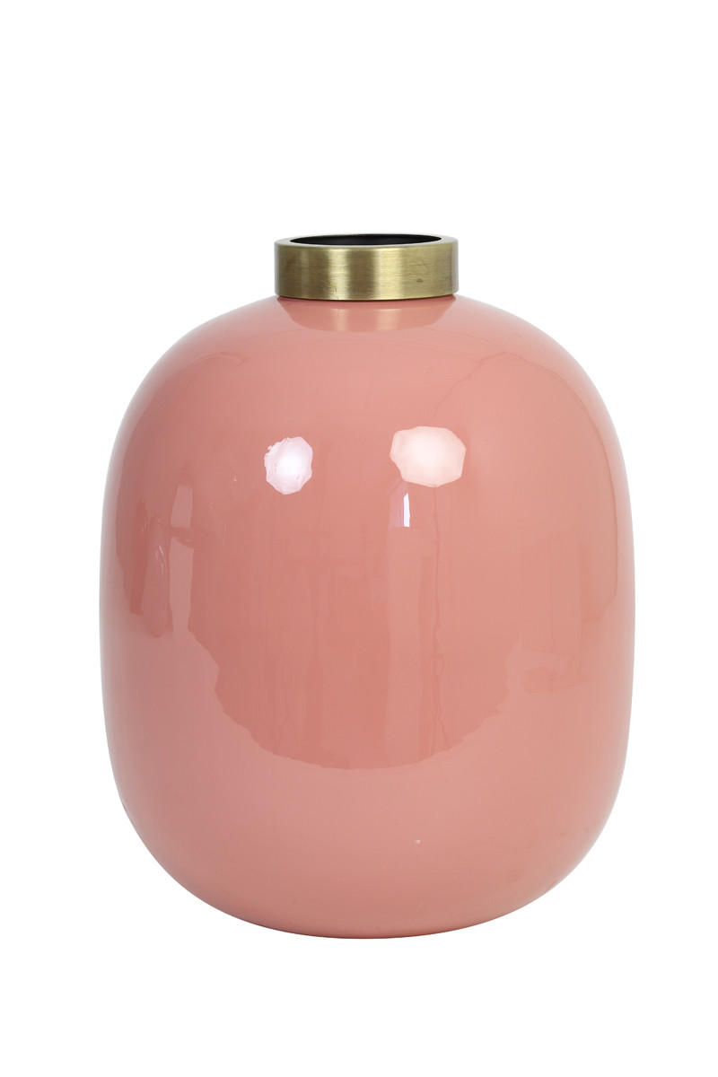 VASE CHOW Ø24x31 cm, Keramik, Pink - Rosa, Keramik (31cm) - Light & Living