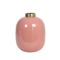 VASE CHOW Ø24x31 cm, Keramik, Pink - Rosa, Keramik (31cm) - Light & Living