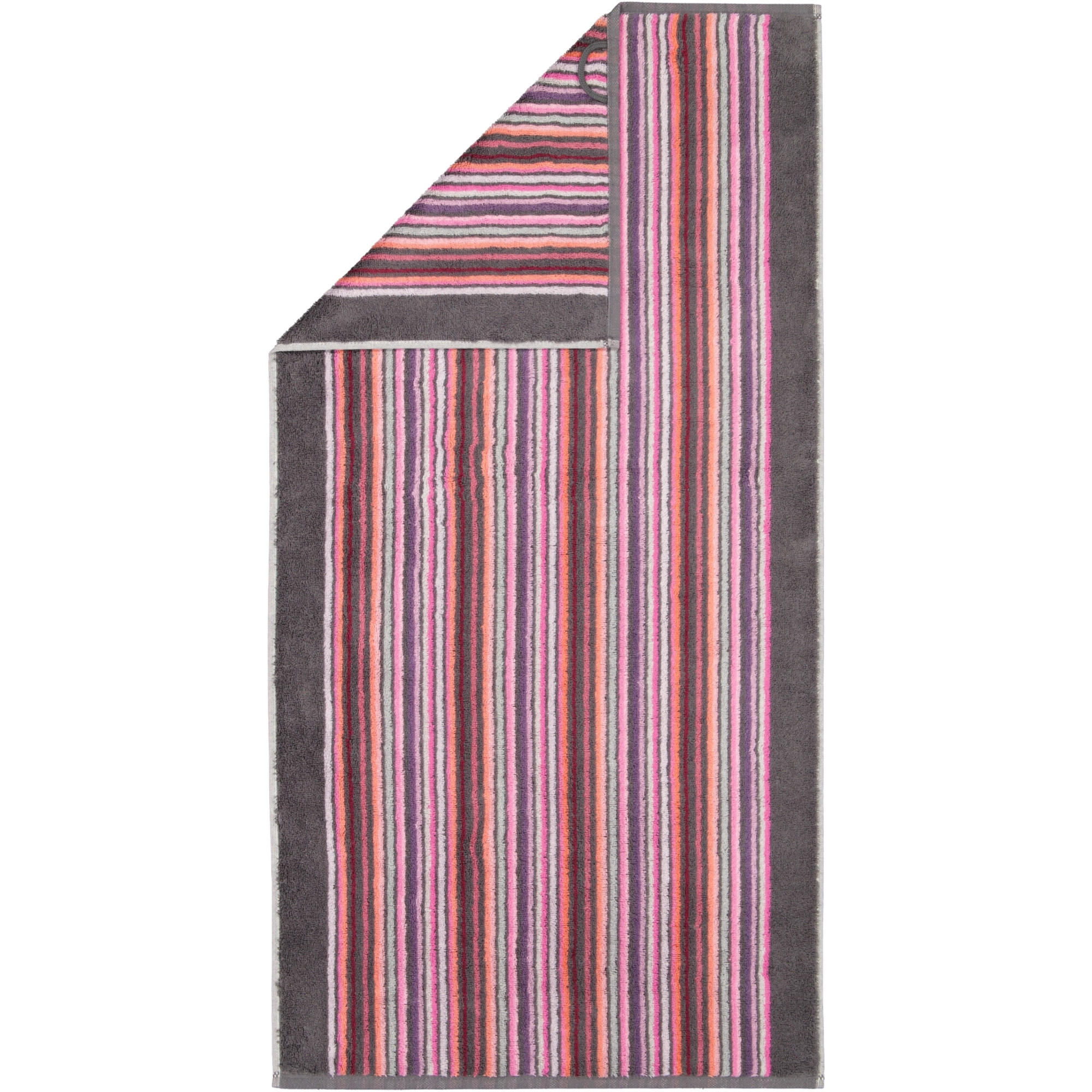 HANDTUCH REMAKE STREIFEN 2020 BEERE-MULTICOLOR - 17 - Multicolor, Textil (50/100cm) - Cawoe