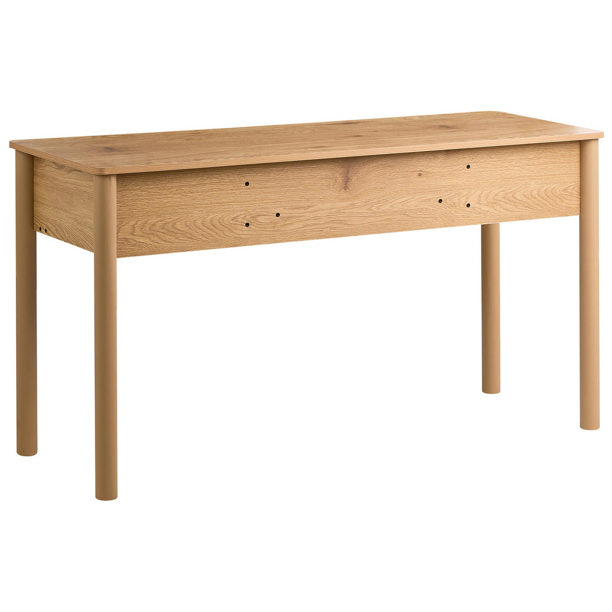 PSACÍ STŮL Světle hnědý 140/50 cm Sendra - světle hnědá, kompozitní dřevo (50/140/75cm) - Beliani