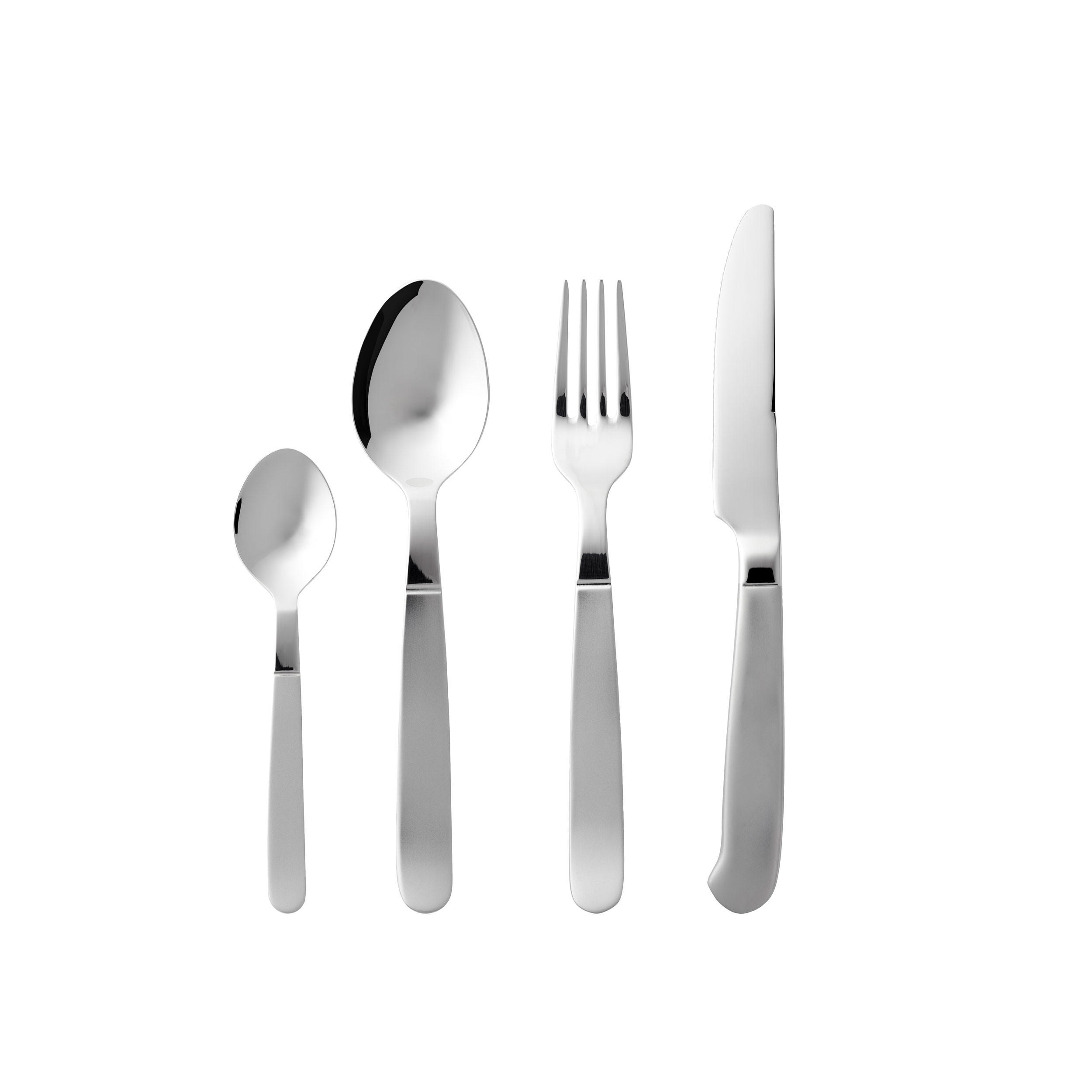 BESTECK-SET Rejka 16-tlg., 18/8 Edelstahl - Silberfarben, Metall - GENSE
