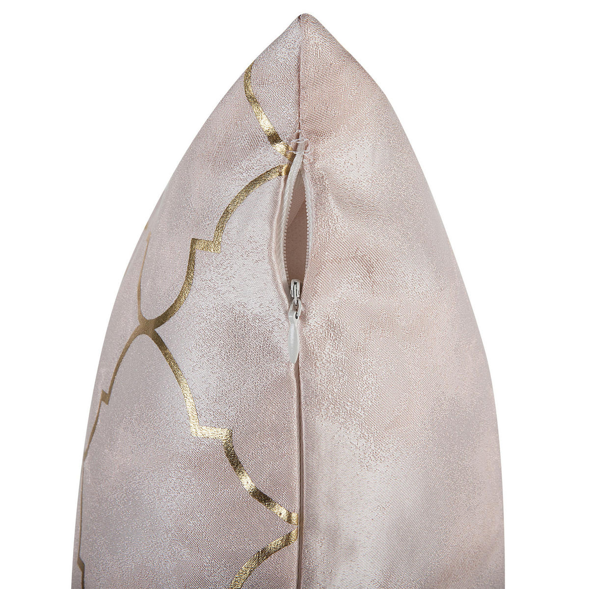 DEKOKISSEN 2er-Set Rosa 45/45 cm Alyssum - Pink, Textil (45/45cm) - Beliani