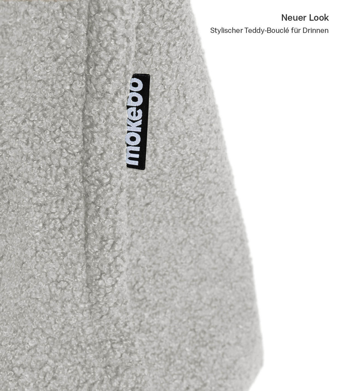 SITZSACK BEZUG Das Kuschel-Cover - Grau, Textil (170/130/2cm) - Mokebo