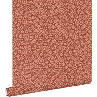 TAPETE Blumen 50 x 900 cm - Terracotta, Papier (50/900cm) - ESTAhome