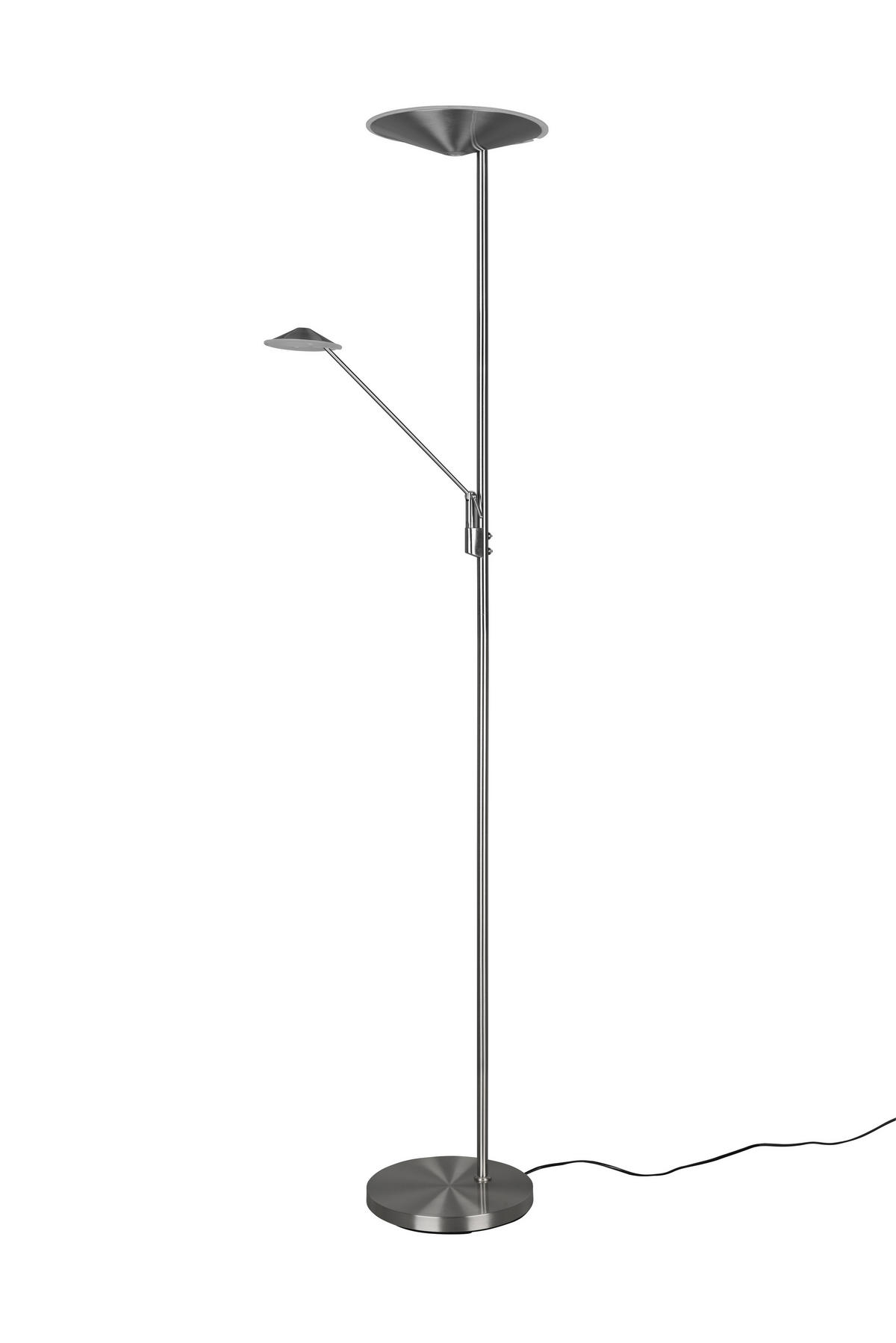 STEHLAMPE BRANTFORD - Grau - 41.6/41.6/180 cm - Grau, Metall (30/30/180cm) - Trio Leuchten