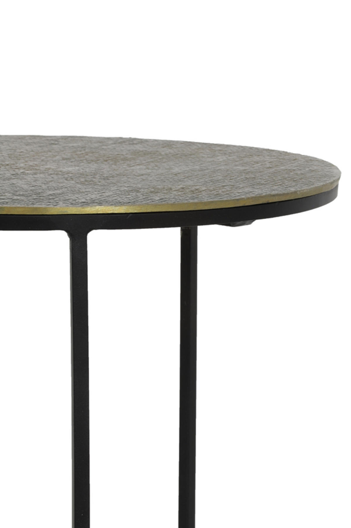 BEISTELLTISCH Rengo Bronze Ø49/52 cm 2er-Set - Bronzefarben, Metall (49/49/52cm) - Light & Living