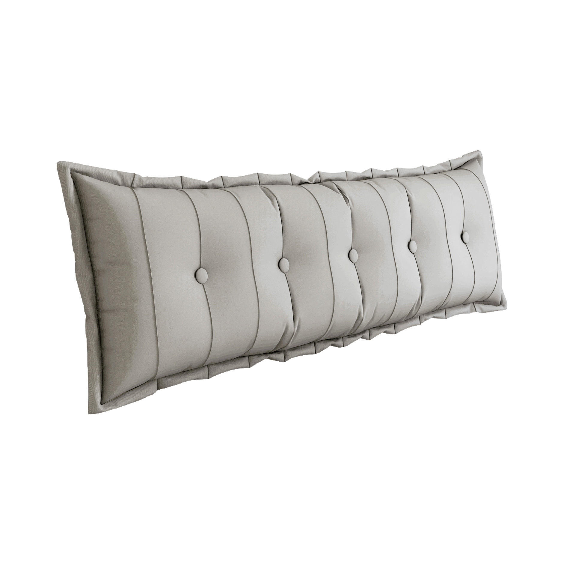RÜCKENKISSEN Plüsch Weiß 160 cm - Weiß, Textil (50/160cm) - Vercart