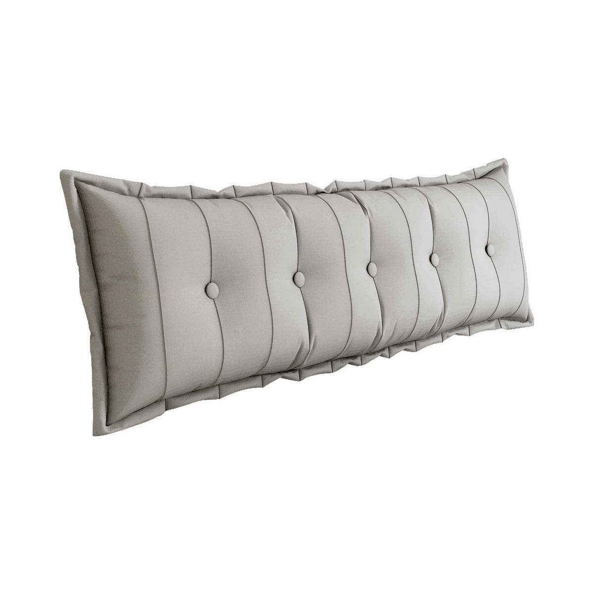 RÜCKENKISSEN Plüsch Weiß 160 cm - Weiß, Textil (50/160cm) - Vercart