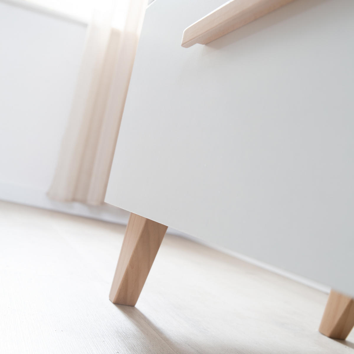 WICKELKOMMODE Leon mit 3 Schubladen - Honigeiche/Weiß, Holz/Holzwerkstoff (89/98/76cm) - Roba