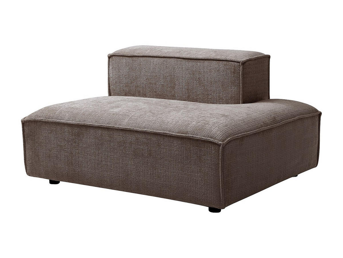 RECAMIERE ohne Schlaffunktion - 1 Person - stoff - taupe Ruzolo - Taupe, Textil (120/67/105cm) - Vente-Unique