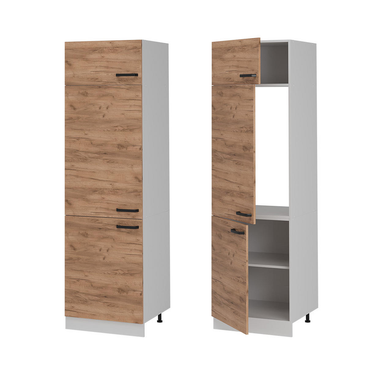 Honigeiche/Weiß, Holzwerkstoff (60/206.8/57.2cm) - Vicco