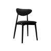 WOHNZIMMER STUHL KT65/C, Holzfarbe: Schwarz - Schwarz, Holz/Textil (48/80/49cm) - MIRJAN24