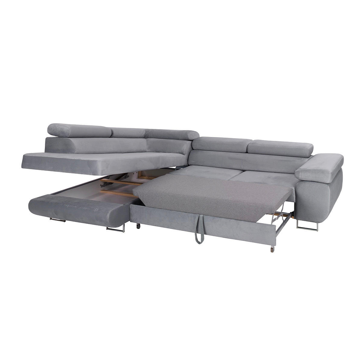 ECKSOFA Wilson 4 Sitzplätze Rose - Pink, Holzwerkstoff (271/201cm) - Petits-meubles