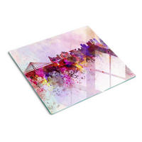 GLASPLATTE 60x52 cm Warschau - Multicolor, Glas (60/0.4/52cm) - TULUP