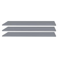 EINLEGEBODENSET 3er Set Einlegeböden für Fach 90 cm - Grau, Holzwerkstoff (90/2/1cm)