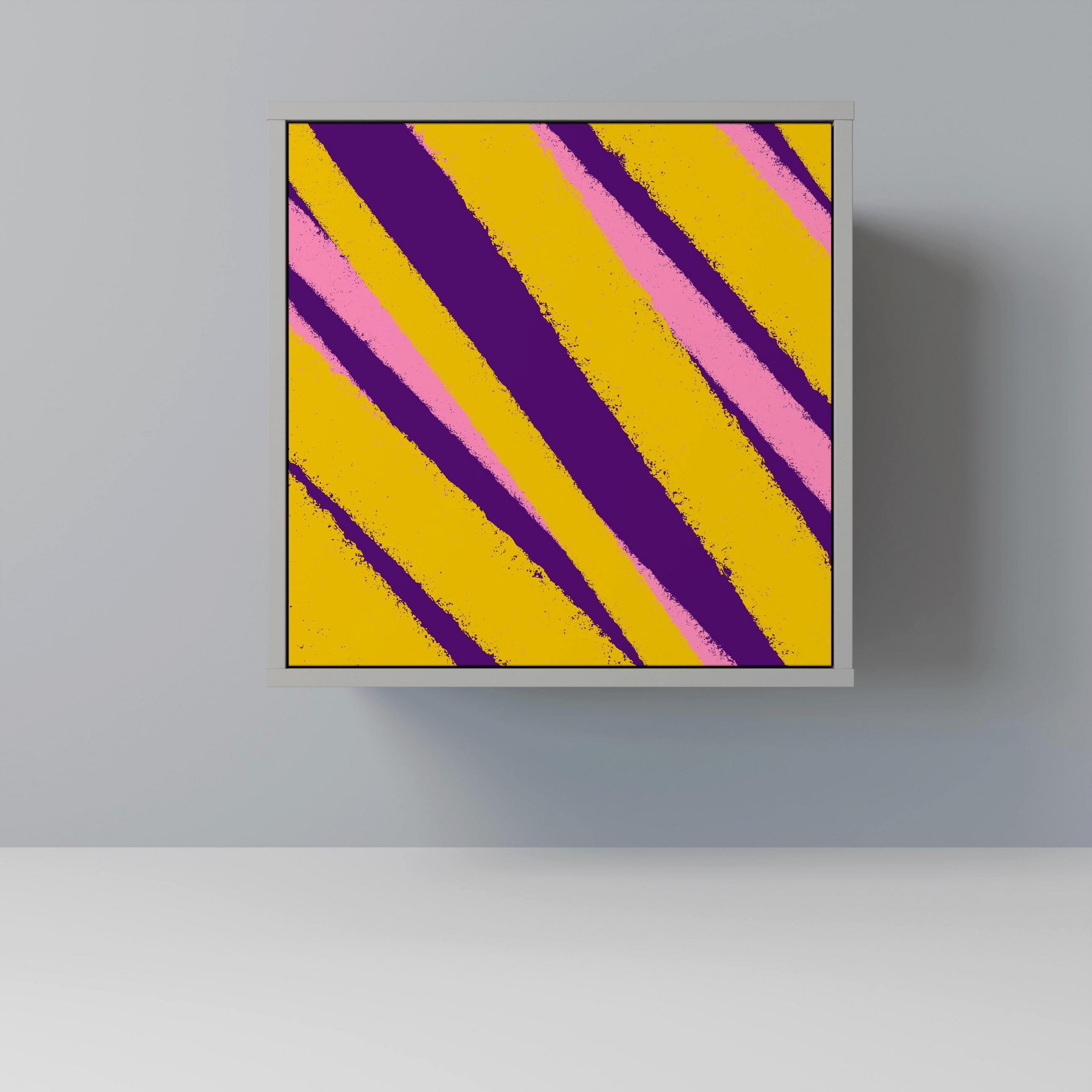 SIDEBOARD DREAMS COME TRUE, Grau, 57,5x42x57,5 cm, Ohne Füße - Multicolor/Grau, Holzwerkstoff (57.5/57.5/42cm) - SpaceRebels