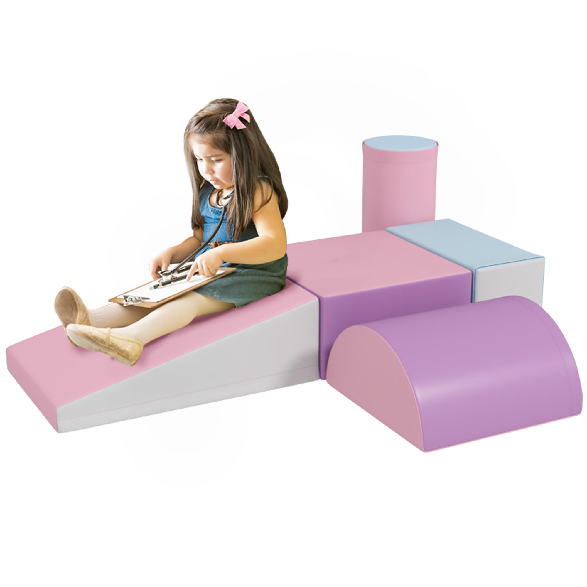 BAUSTEINSET - Pink, Kunststoff (40.6/20.3/40.6cm) - HOMCOM
