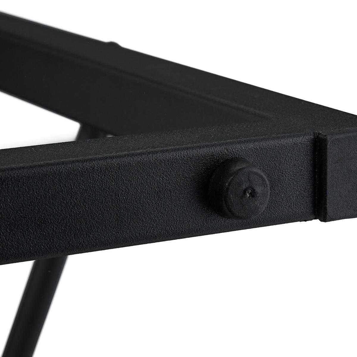 PÍSACÍ stôl - čierna, kov/kompozitné drevo (40/60/75cm) - Relaxdays