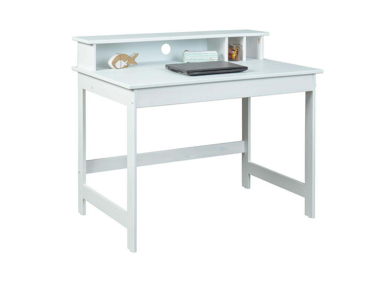 SCHREIBTISCH Weiss - Weiß, Holzwerkstoff (69/110/76cm) - ebuy24