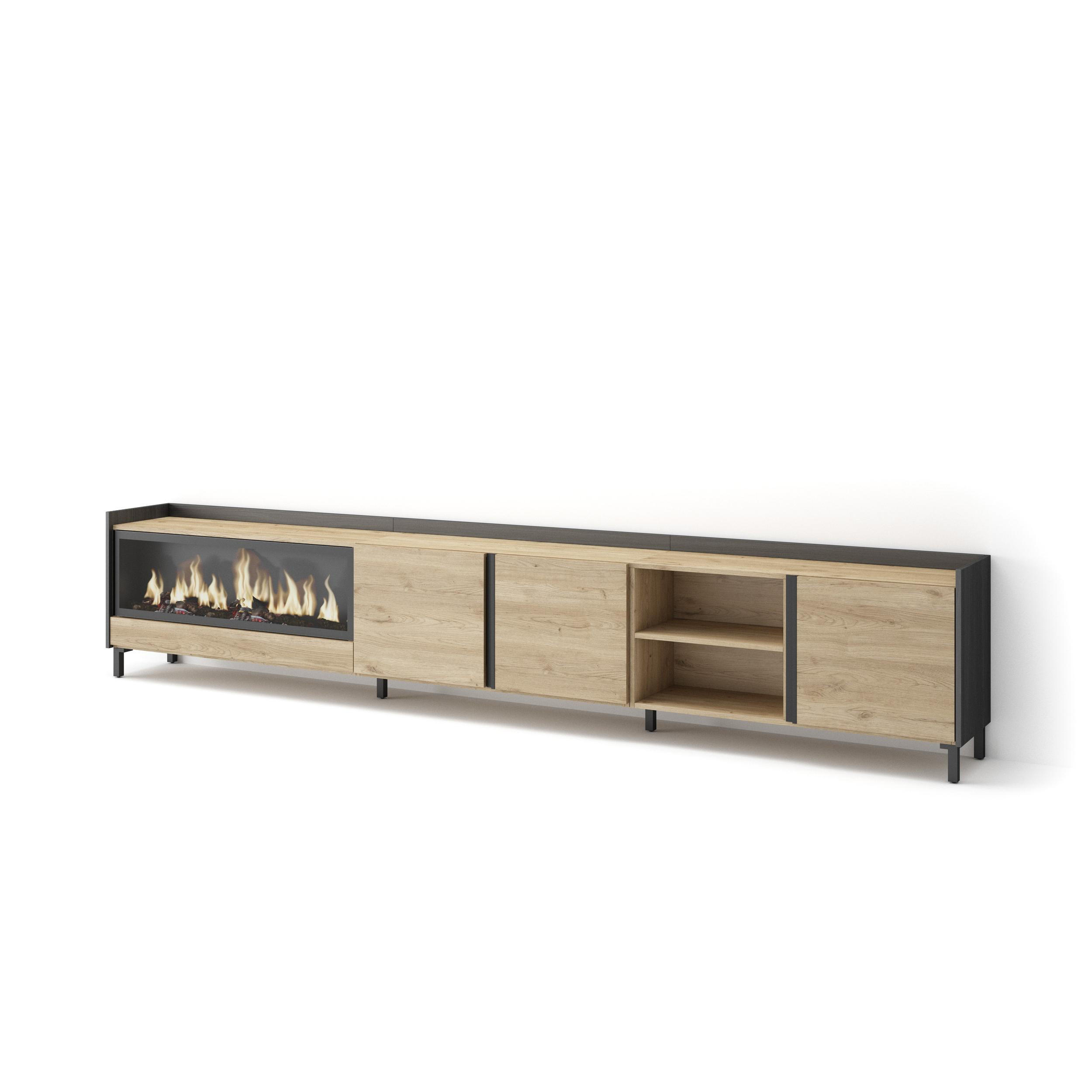 Skraut Home Lowboard, Eiche 315x61x35 cm
