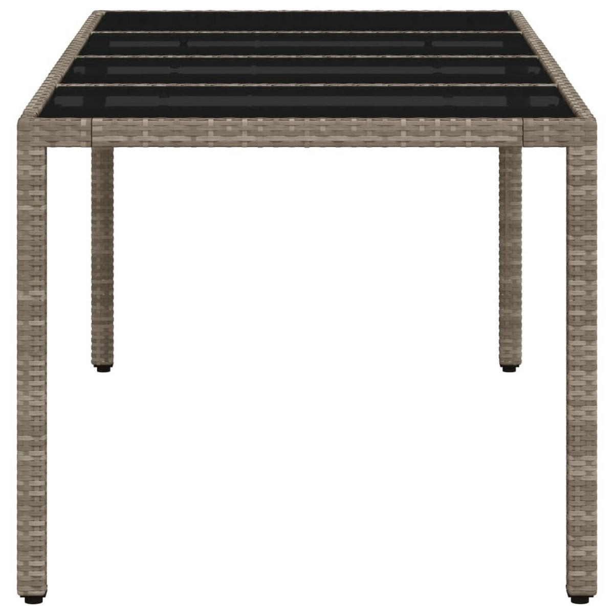 GARTENTISCH Tischund 90/75/190 cm - Grau, Naturmaterialien (190/90/75cm) - ZMH