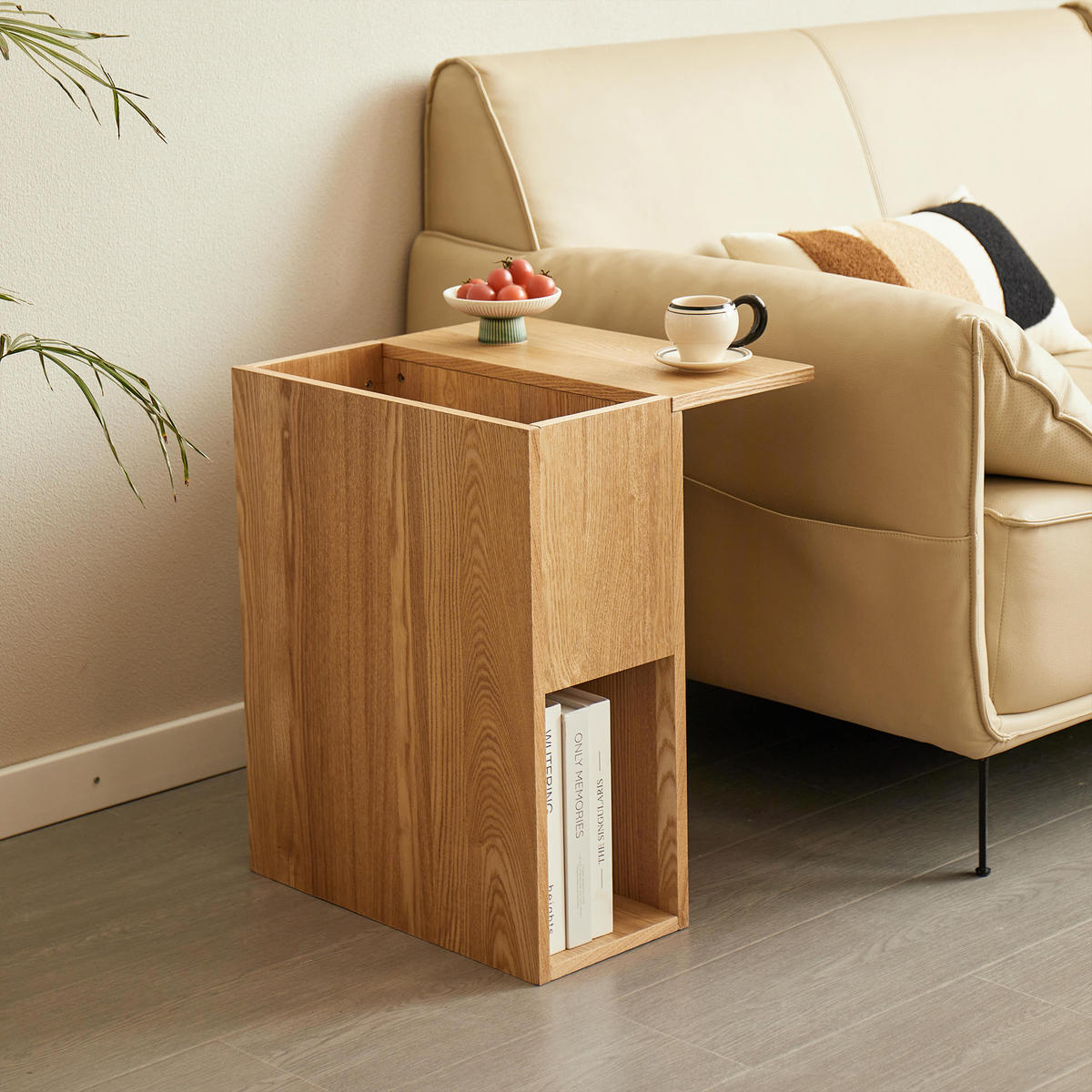 BEISTELLTISCH Rund Braun 50 x 50 x 49 cm - Braun, Holz (18/45/55cm) - Nordlys