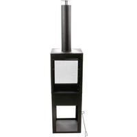 FEUERSTELLE Schwarz mit Funkeschutz 194cm - Schwarz, Metall (44/44/54cm) - BBQ Collection