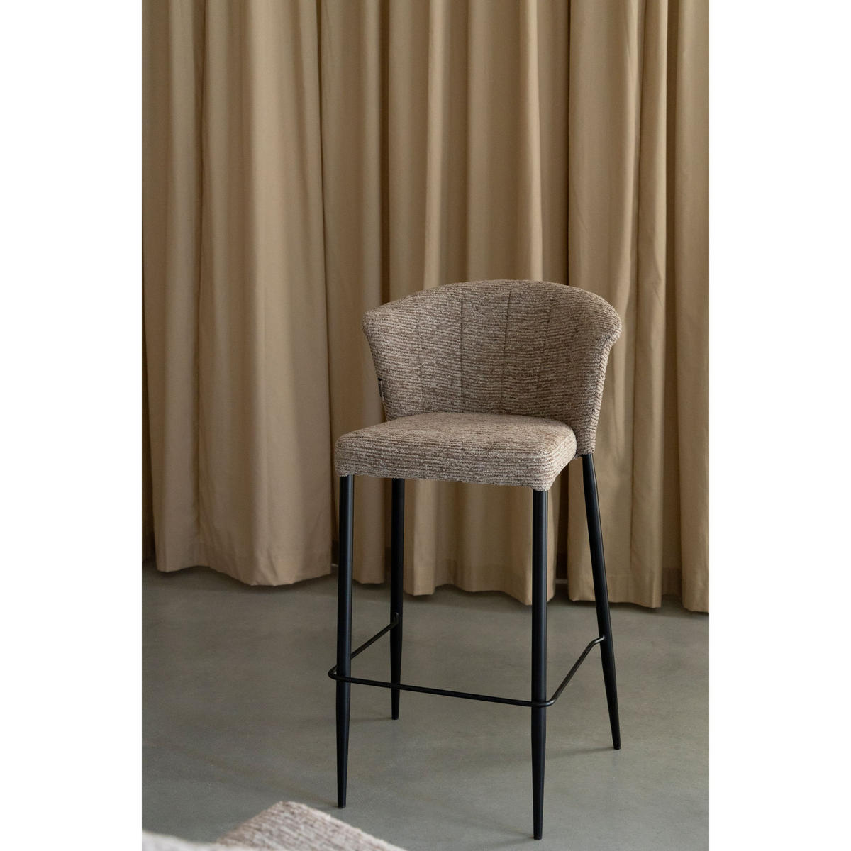 BARHOCKER Georgia Rückenlehne 73 cm Braun - 2 er Set - Braun, Holz (53.5/101/56cm) - Dutchbone