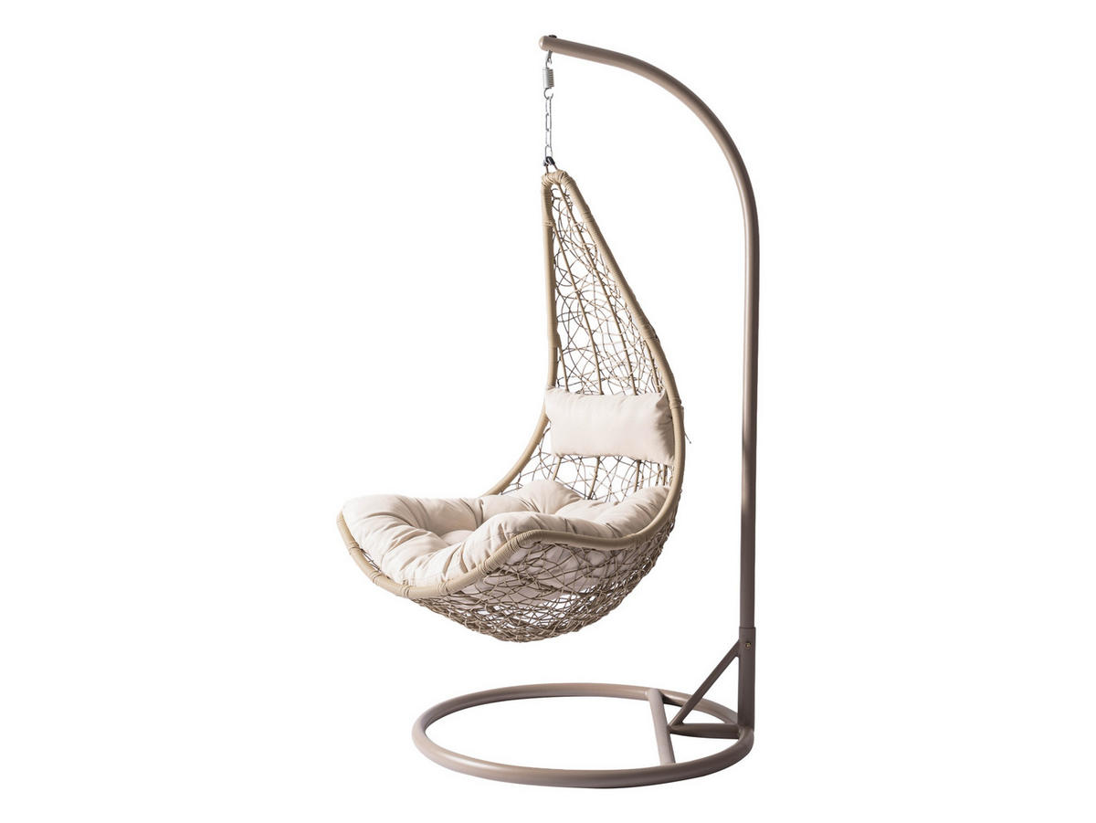 HÄNGESESSEL Boho - Beige, Metall (95/195/95cm) - MIRJAN24