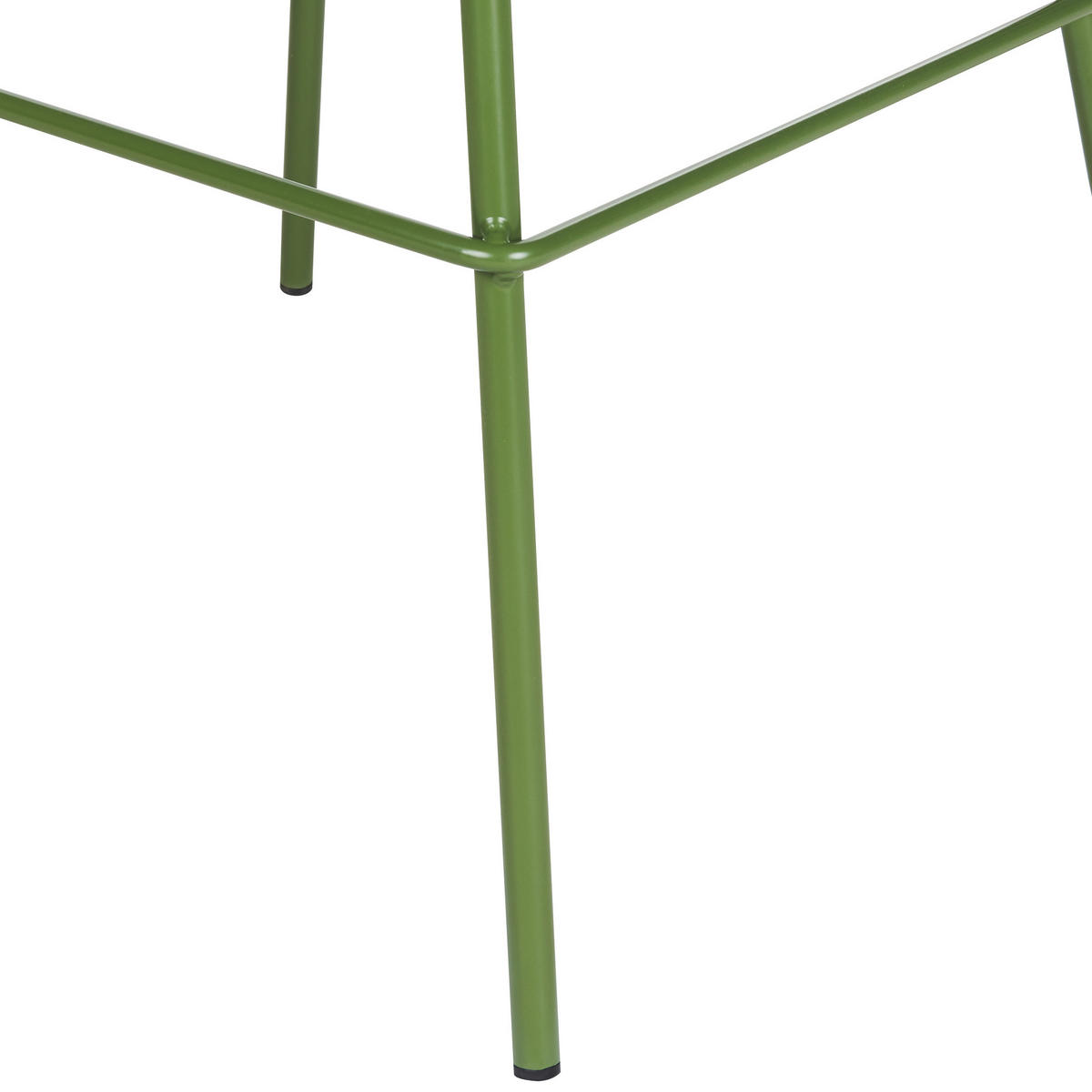 BARSTUHL 2er-Set Kunststoff/Metall olivgrün Sibley - Grün, Kunststoff (53/95/52cm) - Beliani