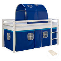 HOCHBETT Lattenrost Tunnel 90/200 cm Blau - Blau/Weiß, Holz - Homestyle4u