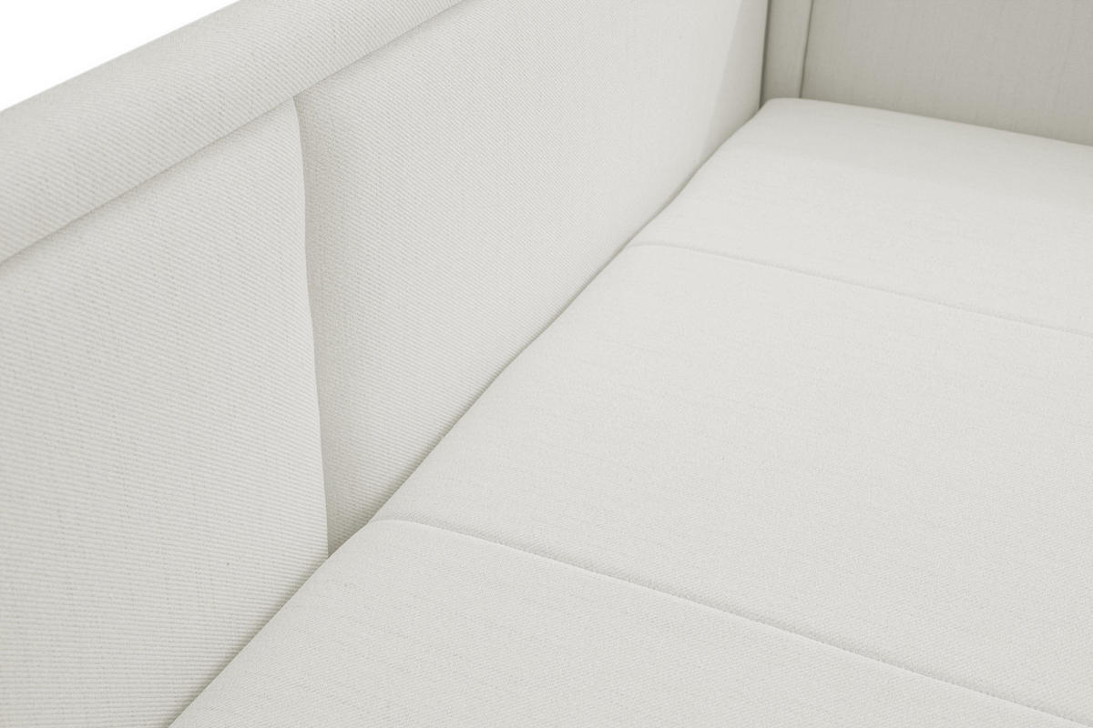 JUGENDBETT Caprili Creme ausziehbar für 2 Personen - Creme/Schwarz, Holz/Textil (82/189cm) - Selsey
