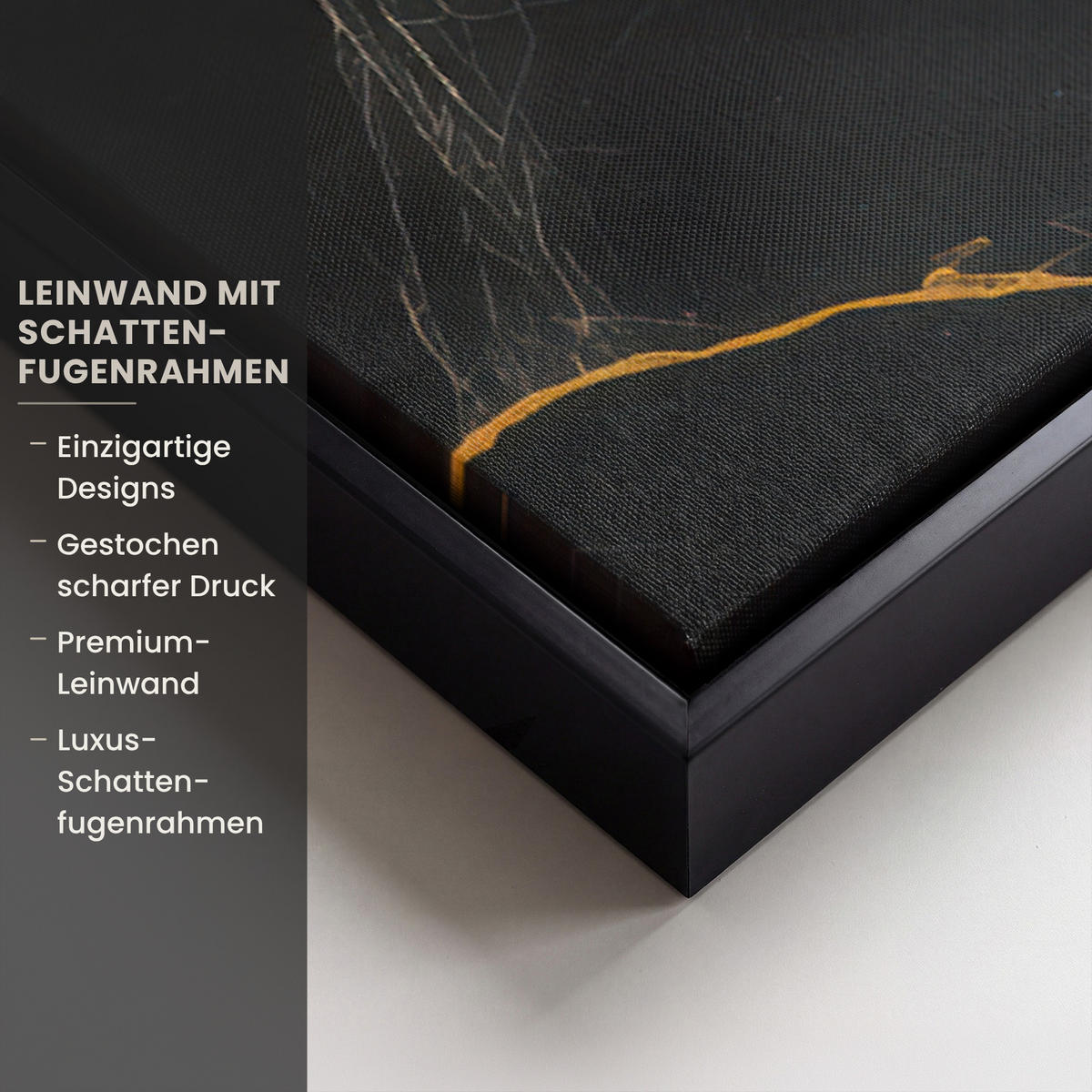 LEINWAND Bilder mit Rahmen - Weltkarte - Gold - Marmor - 60x90 - Goldfarben, Textil (60/90cm) - MuchoWow