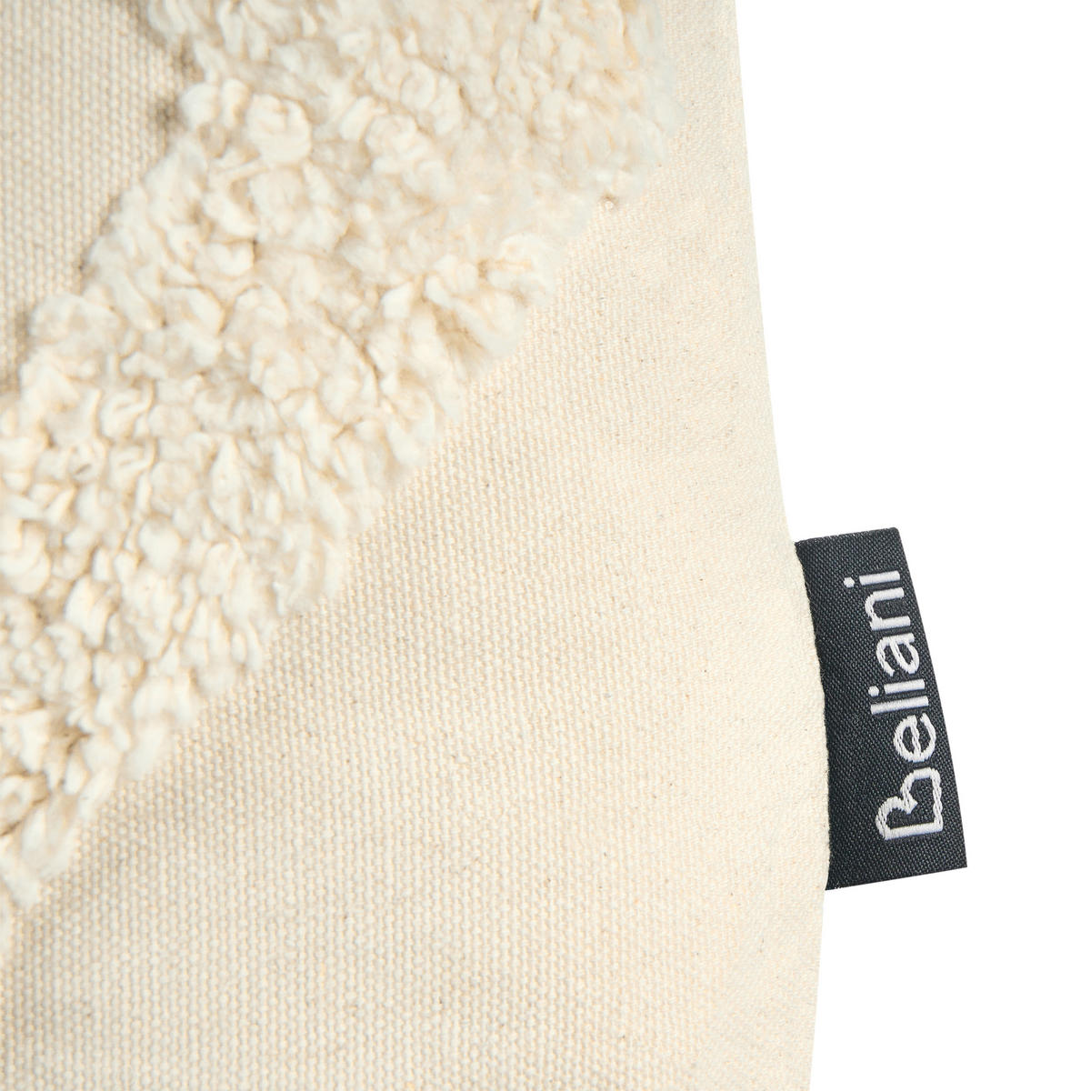 DEKOKISSEN Beige 40/60 cm Cerinthe - Beige, Textil (60/40/10cm) - Beliani