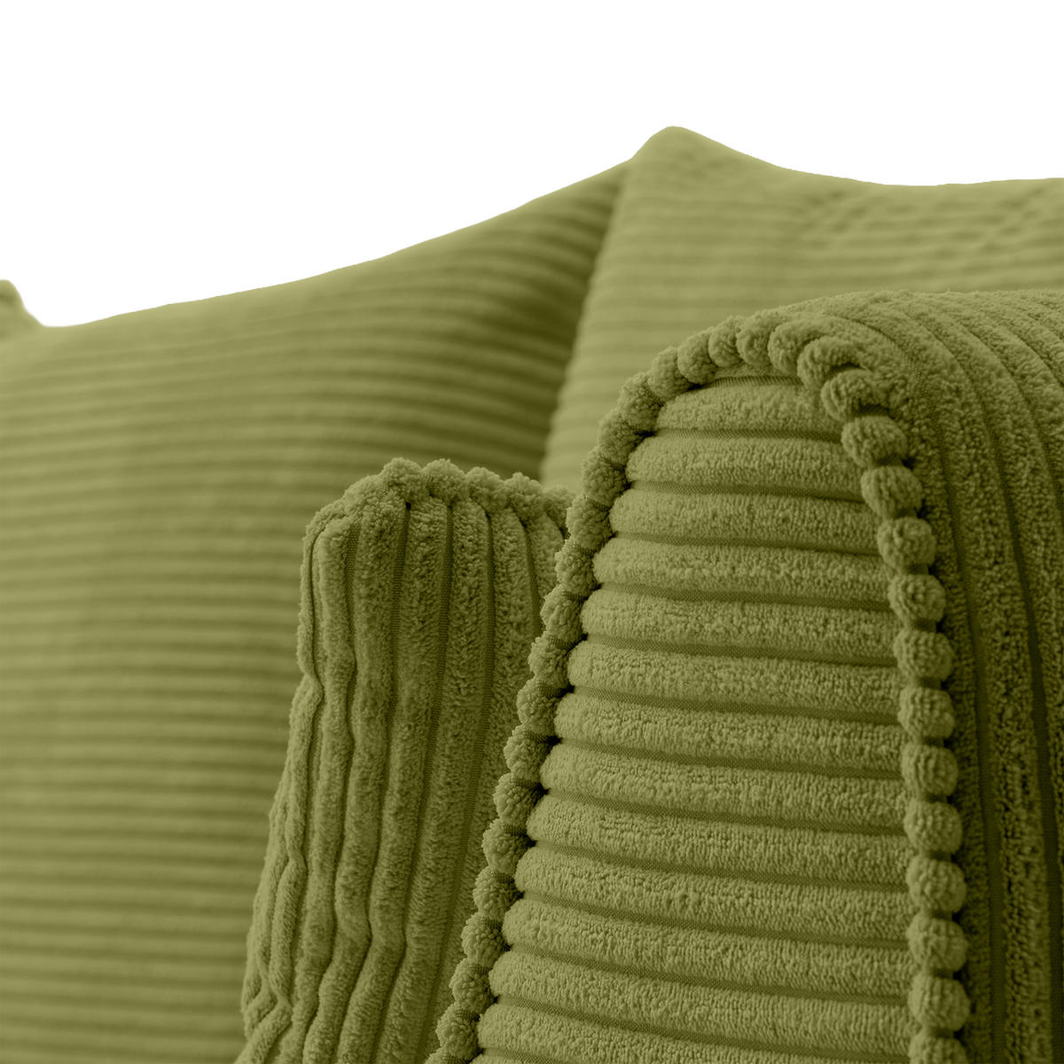 SOFA GRABO mit Schlaffunktion, Grün - Grün, Textil (260/75/145cm) - Fedve