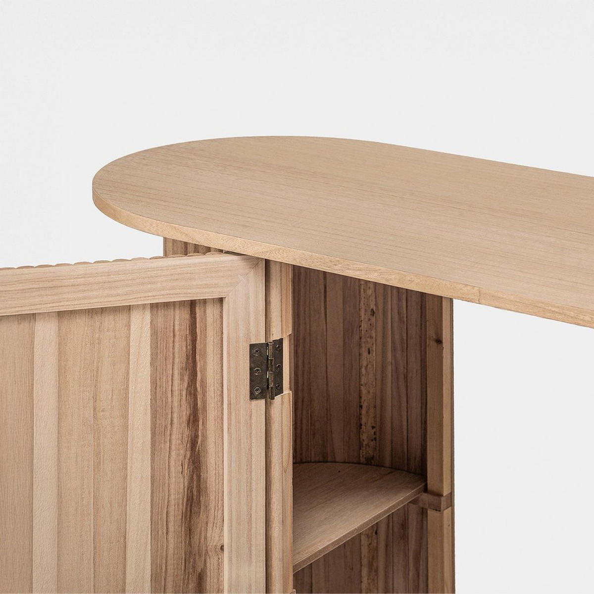 KONSOLENTISCH Trena Natürlich 110 cm x 74 cm - Naturfarben, Holzwerkstoff (40/110/74cm) - Klast Home