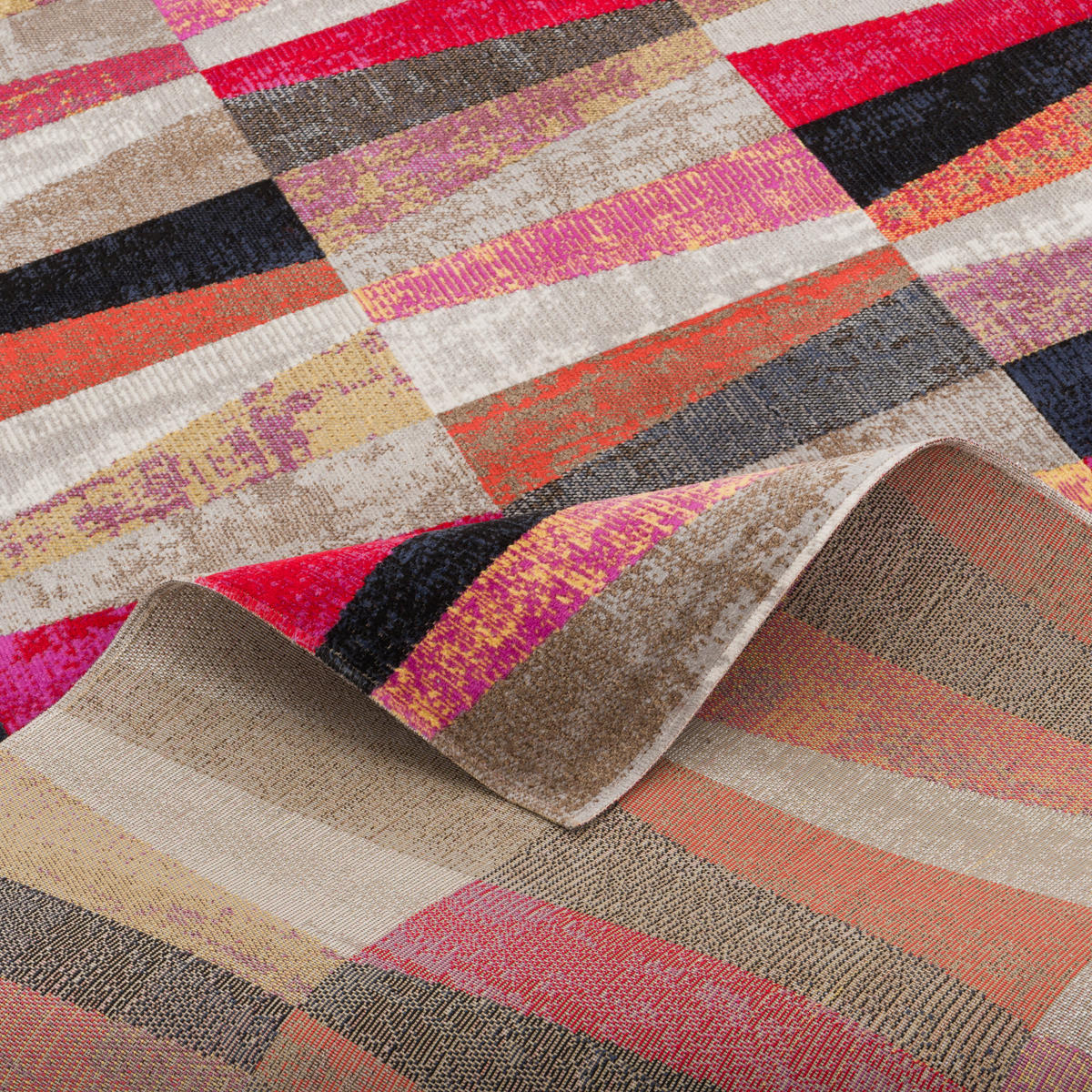 DESIGNER TEPPICH VINTAGE ZOE ORIENT MODERN MIX - Multicolor, Textil (160/230cm) - Pergamon