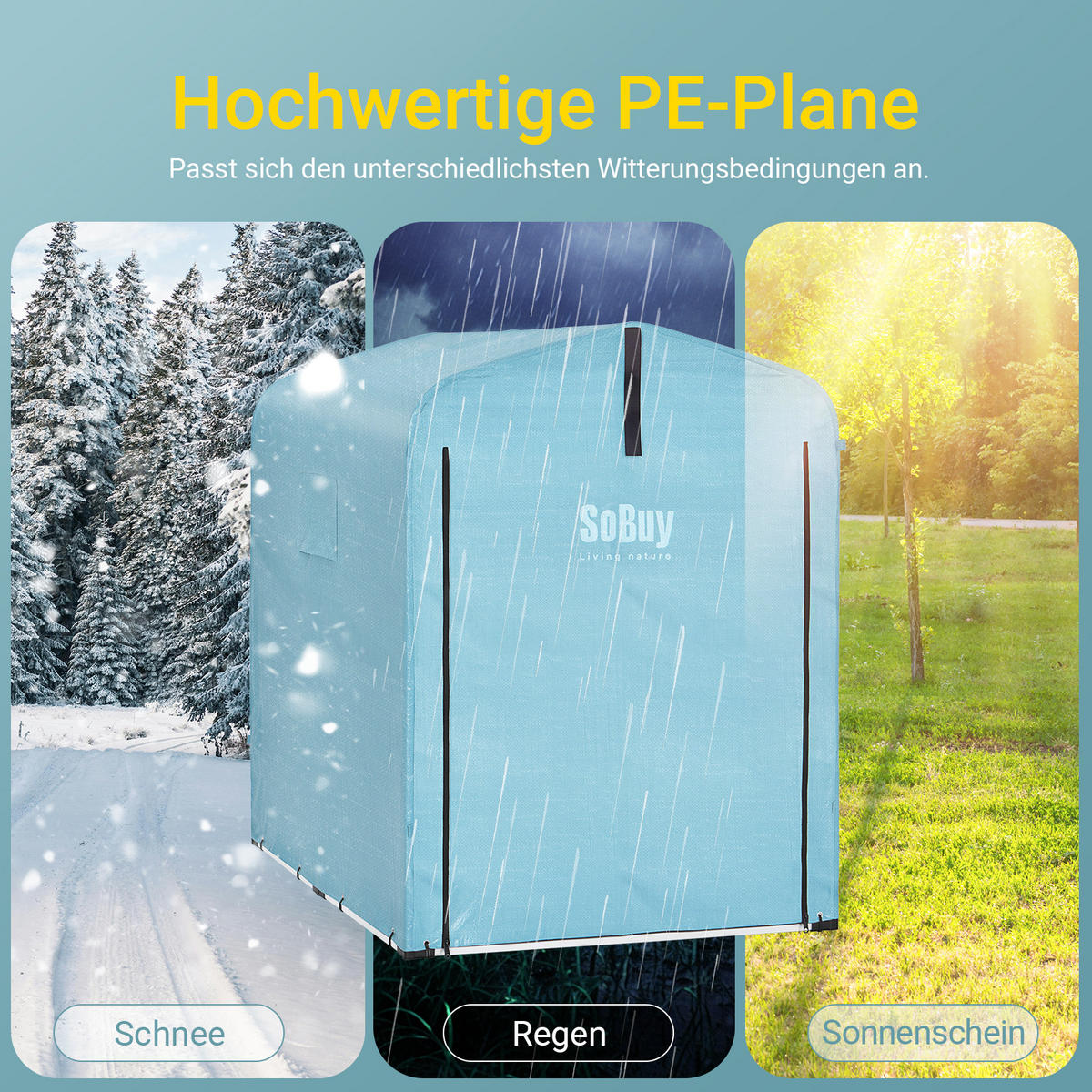 FAHRRADGARAGE Blau - Blau, Metall (120/163/176cm) - SoBuy