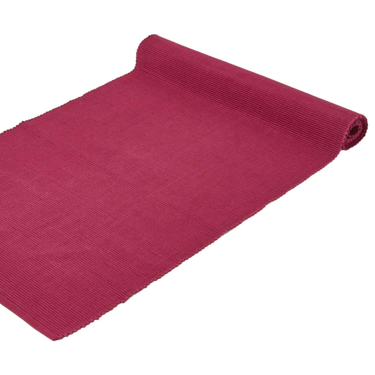 TISCHLÄUFER weinrot 44/178 cm, 100% Baumwolle - Weinrot, Textil (44/178cm) - Homescapes