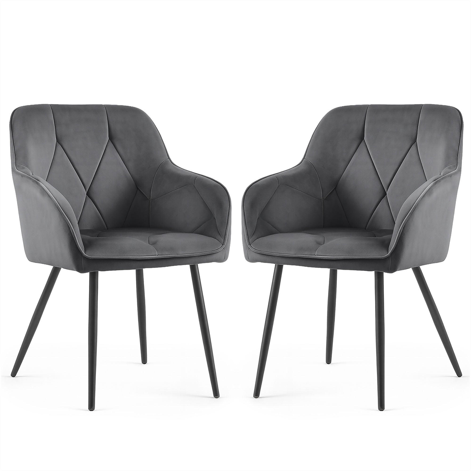 RAUMHIRSCH FURNITURE ČALOUNĚNÁ ŽIDLE, sada 2 ks, kovové nohy, zelená 54,5/82,5/58