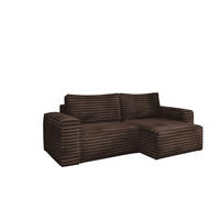 ECKSOFA Schlafsofa Madlen - Braun, Holzwerkstoff/Textil (248/140cm) - Fun Möbel
