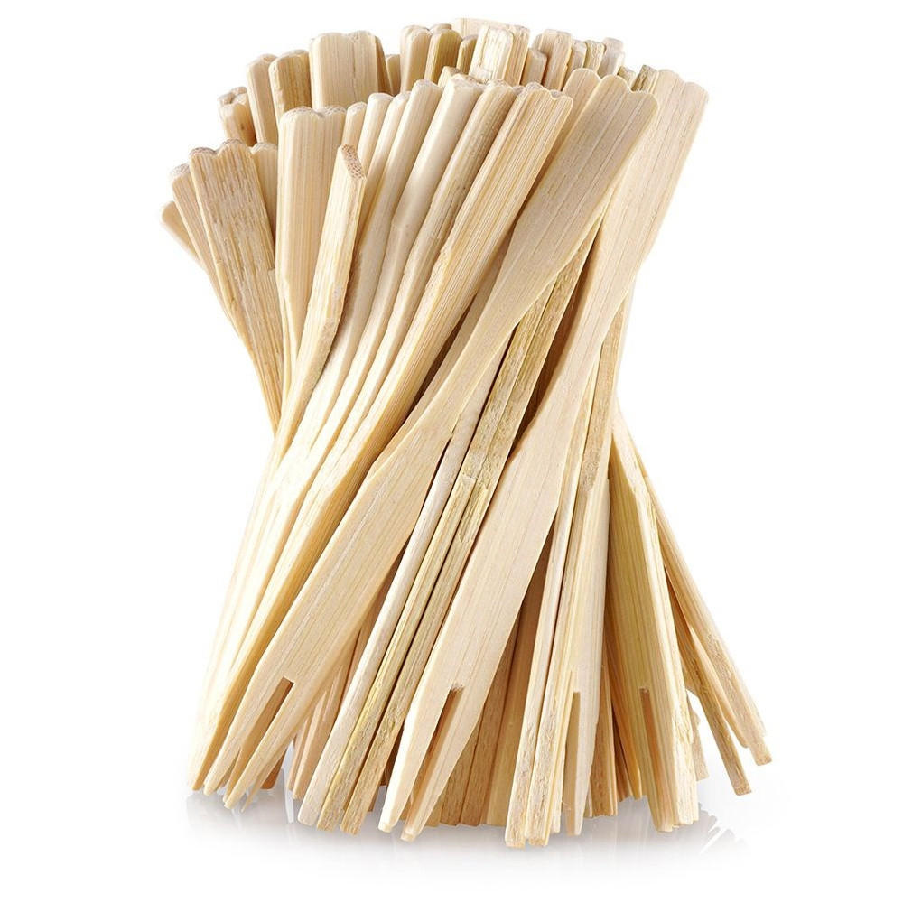 SNACKGABELN Bambus 100 Stück. - Kirschbaumfarben, Holz (9cm) - Excellent Houseware