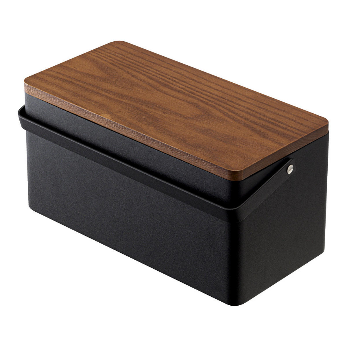NÄHKASTEN Tower schwarz 27/13/14 cm - Schwarz, Holz/Metall (14/27cm) - Yamazaki