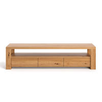 TV-SCHRANK Harmony aus massivem Eichenholz 220 cm - Eichefarben/Naturfarben, Holz (220/45/50cm) - Danzz