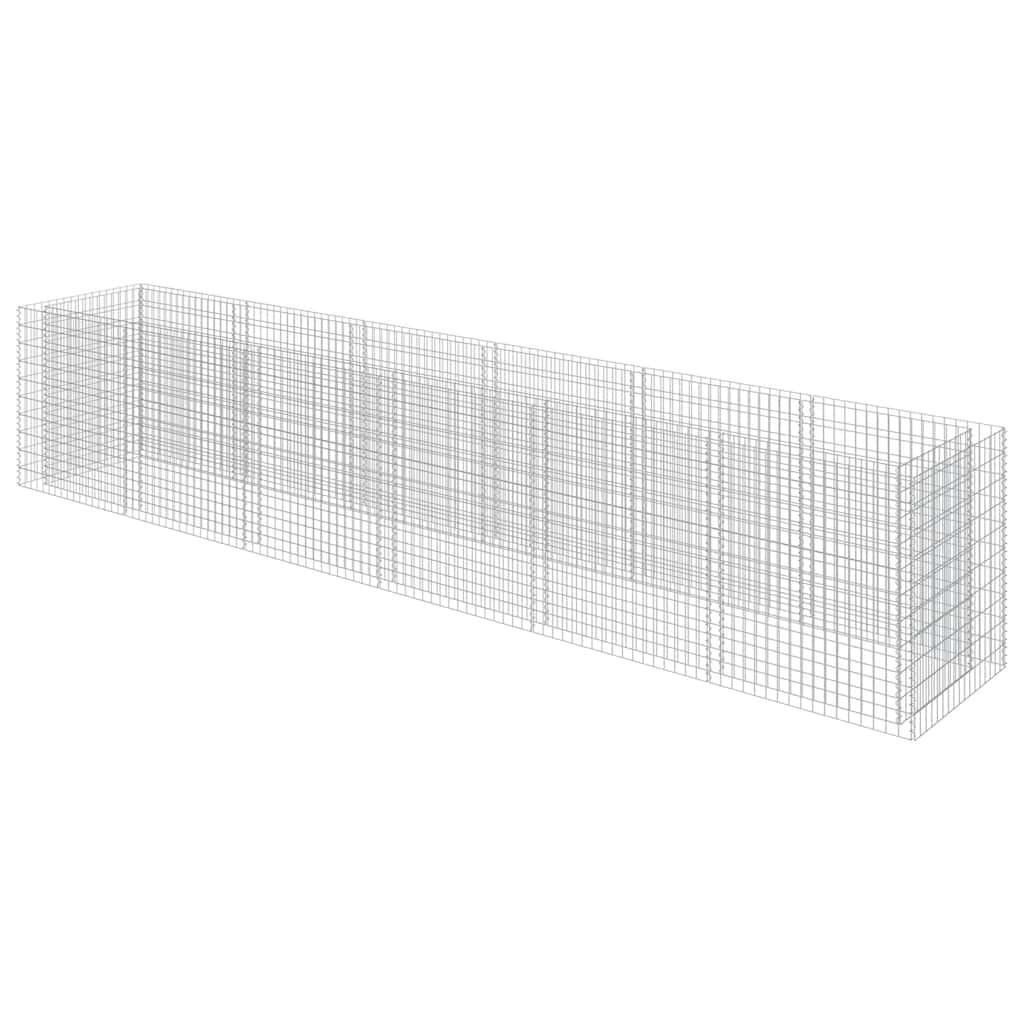 vidaXL Hochbeet, Silber 90x100x540 cm